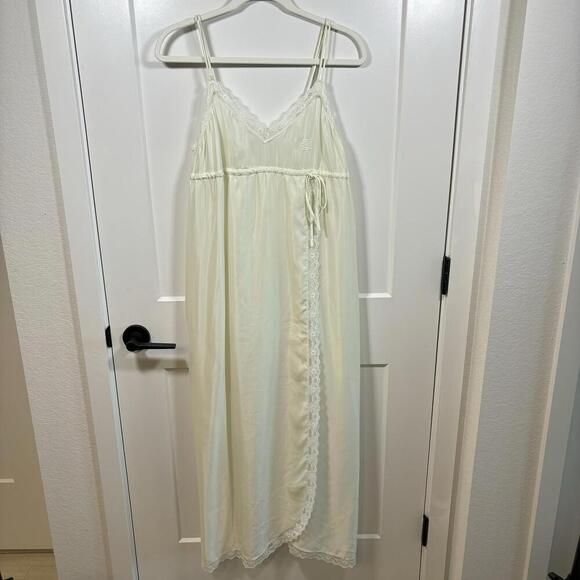 Givenchy Other - Vintage Givenchy Intimates Silk Blend Night Gown Lace Trim Coquette Whimsy Fairy
